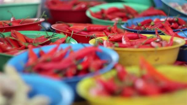 A street market with corn — Stock Video