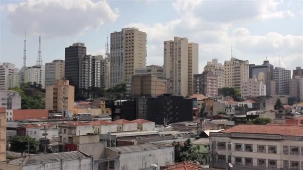 Edificios en Sao Paulo City — Vídeo de stock