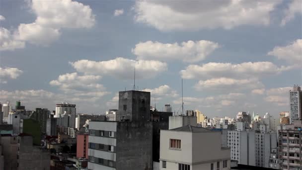 Gebouwen in Sao Paulo stad — Stockvideo