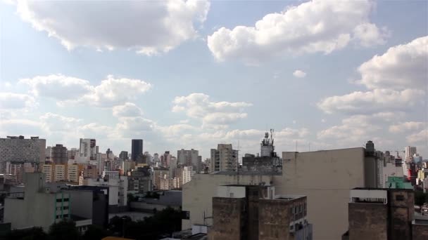 Byggnader i Sao Paulo city — Stockvideo