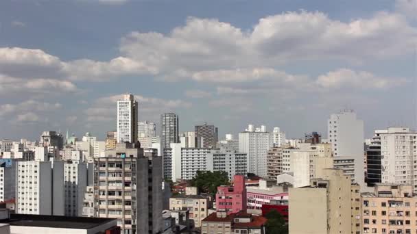 Gebouwen in Sao Paulo stad — Stockvideo