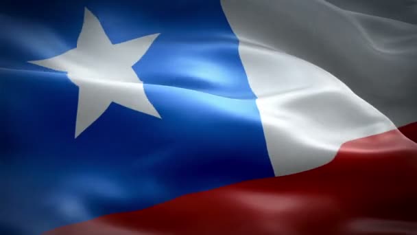 The flag animation of the Chile — Stock Video