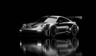 Kazakistan, Almaty - 25 Ocak 2026: hızlı Porsche 911 GT3 supercar.