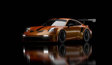 Kazakistan, Almaty - 25 Ocak 2026: hızlı Porsche 911 GT3 supercar.