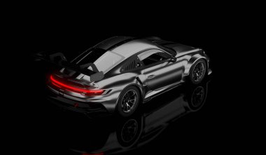 Kazakistan, Almaty - 25 Ocak 2026: hızlı Porsche 911 GT3 supercar.