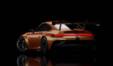 Kazakistan, Almaty - 25 Ocak 2026: hızlı Porsche 911 GT3 supercar.