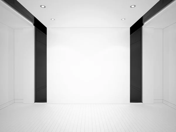 Illustrazione 3d di interni moderni vuoti — Foto Stock