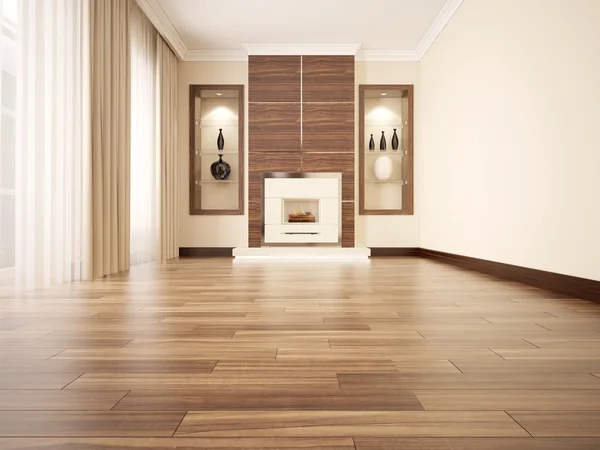 rahat çağdaş salon 3D çizimi