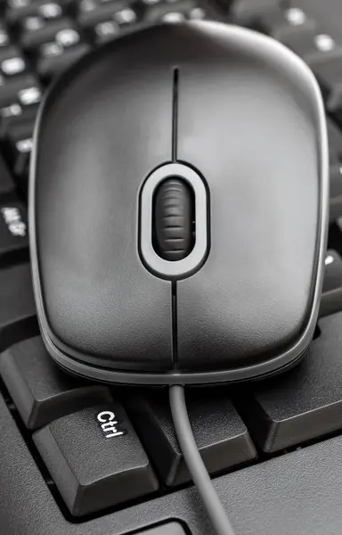 Мышь Клавиатуре Закрыть — стоковое фото