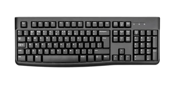 Computer Keyboard White Background — Stock Photo, Image