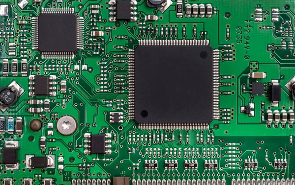 Circuit Board Computer Hard Disk Close — Stock Photo, Image