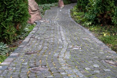 Parktaki taş patika