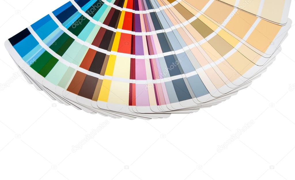 Color palette ( pantone ) on white background