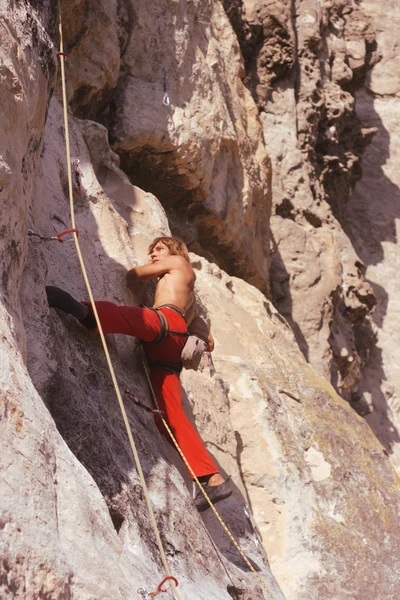 Climberl kaya — Stok fotoğraf