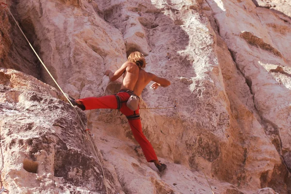 Climberl kaya — Stok fotoğraf