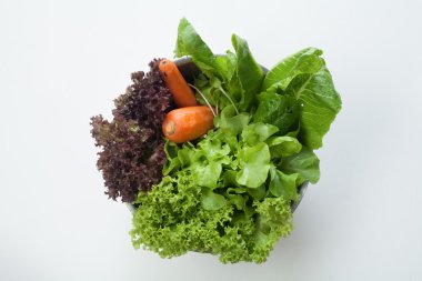 Salatası, beyaz yemek sağlıklı gıda