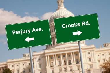 Street signs in Washington D.C. clipart