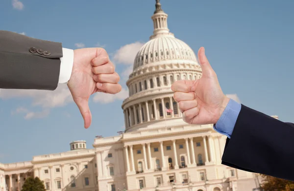 Voting hands in Washington D.C. — Stock Photo, Image