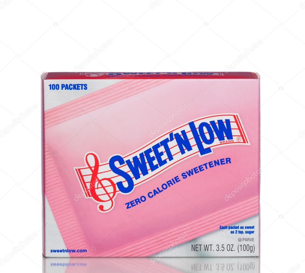 MIAMI, USA April 21, 2015 A box of Sweet'N Low. The popular artificial sweetener is made from