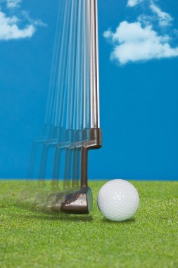 Bir golf 's atıcı yakın çekim