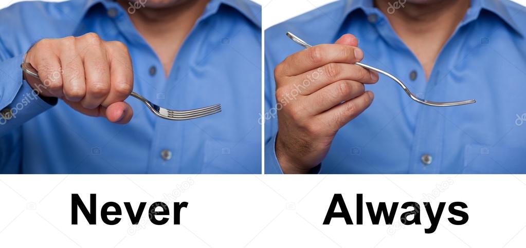 Proper way to hold a fork concept