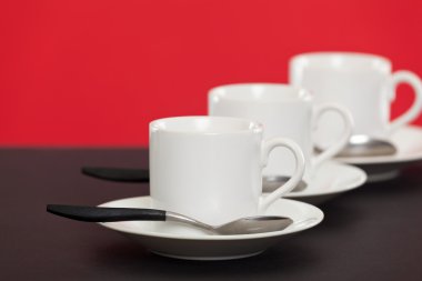 Bir sayaçta Espresso Bardaklar