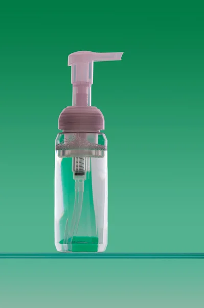 Bottiglia di sapone liquido retroilluminato — Foto Stock