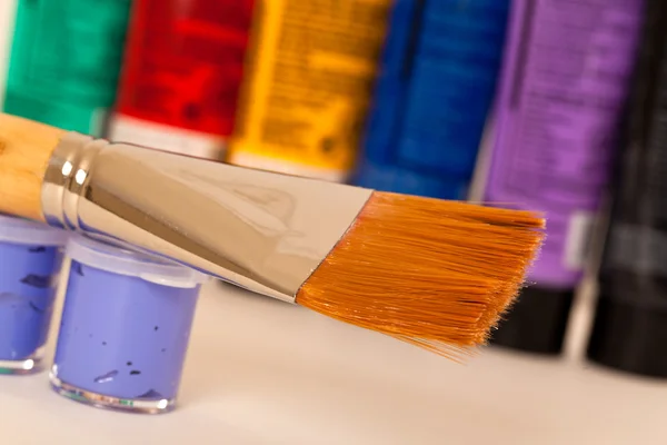 Close up of a paint brush — Stock Photo, Image