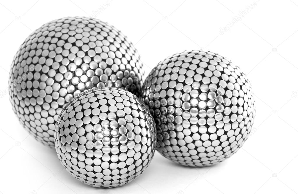 Three decorative metal balls — Stock Photo © carlosyudica 91067970