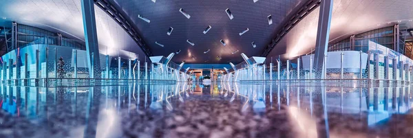 Doha Qatar Novembre 2017 Plan Intérieur Terminal Départ Aéroport International — Photo