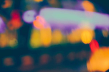 Gece lambasının soyut dairesel bokeh arkaplanı