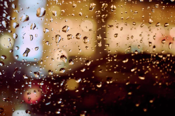 雨滴夜光的圆形背景 — 图库照片