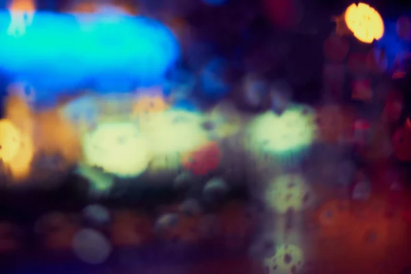 Gece Lambasının Soyut Dairesel Bokeh Arkaplanı — Stok fotoğraf