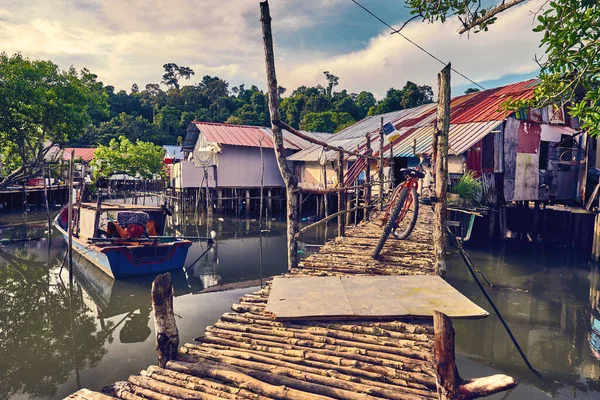 Village Fishermen Langkawi Island Malaysia Instagram Color Editing — ストック写真
