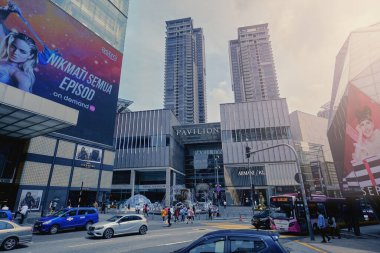 Kuala Lumpur, Malezya - Aralık 2018: Kuala Lumpu 'daki Pavilion Alışveriş Merkezi