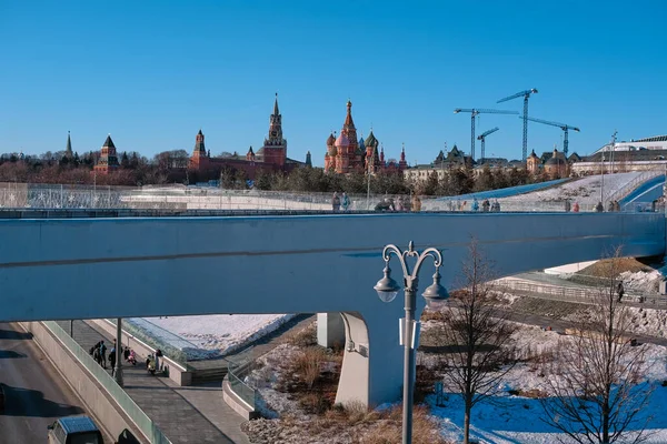 러시아 모스크바 2019 모스크바 중심부에 유명하고 역사적 모스크바 중심부의 거리에서의 — 스톡 사진
