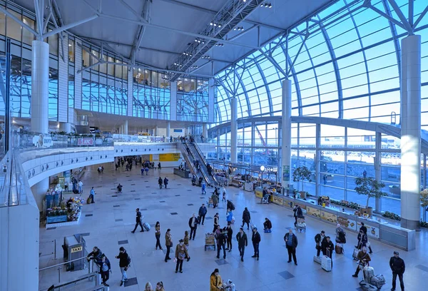 Moscou Domodedovo Russie Nov 2018 Salle Aéroport International Domodedovo Moscou — Photo