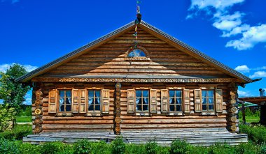 Geleneksel Rus evi (izba).