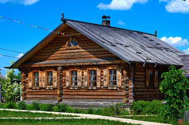 Geleneksel Rus evi (izba).