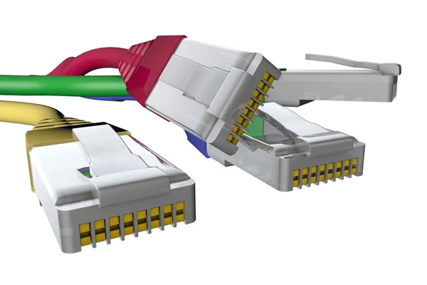 3D model computer connector — Stock Photo, Image