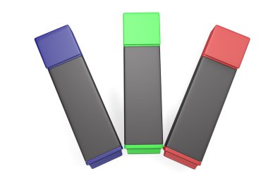 işaretleyicileri farklı renklerde