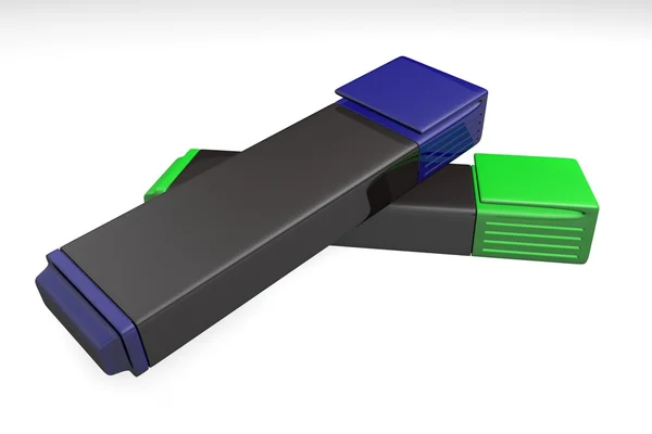işaretleyicileri farklı renklerde