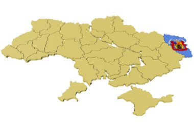 Ukrayna'nın 3D modeli