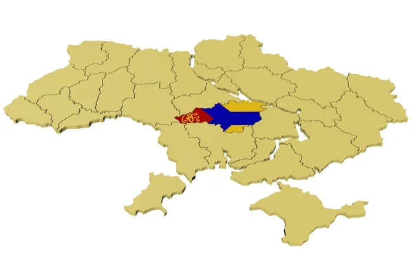 Ukrayna'nın 3D modeli