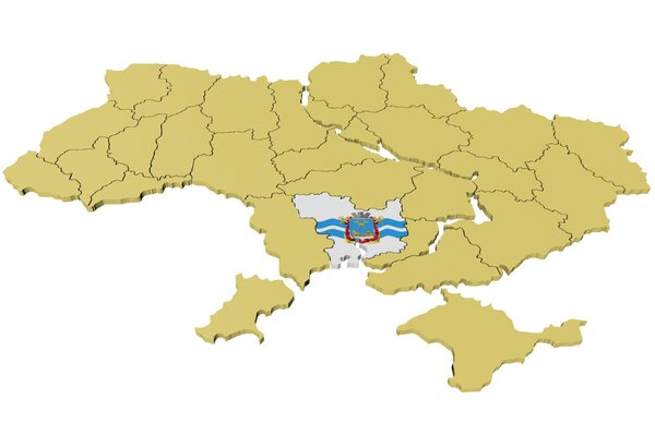 3D model of Ukraine