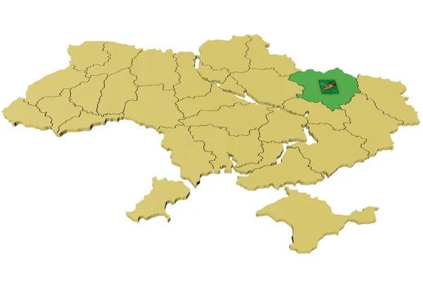 Ukrayna'nın 3D modeli