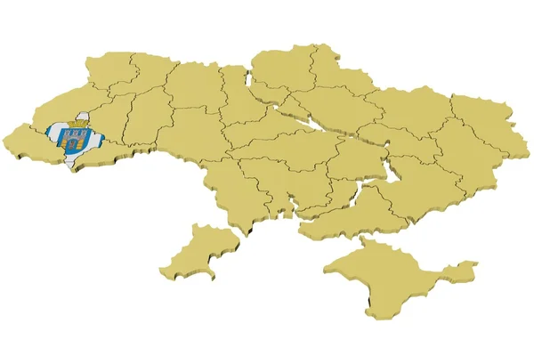 Ukrayna'nın 3D modeli