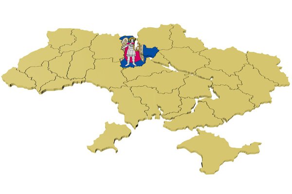 3D model of Ukraine