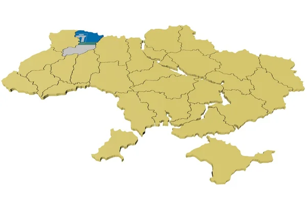 Ukrayna'nın 3D modeli