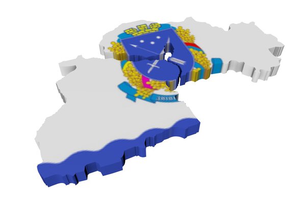 3D model of Ukraine